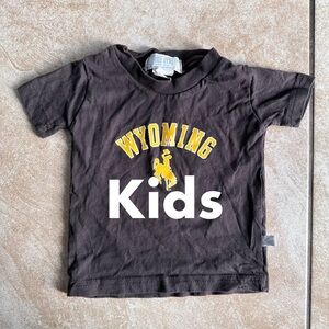 Wyoming Baby Short Sleeve Tee - brown